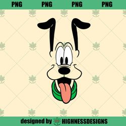 Disney Pluto Big Face Ears Up PNG Download