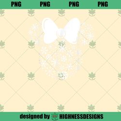 Disney Minnie Mouse Holiday Silhouette PNG Download