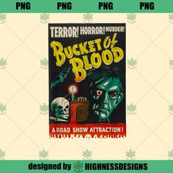 Blood Bucket Classic Halloween Monster Poster Horror Movie PNG Download