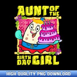 Mademark x SpongeBob SquarePants - SpongeBob Aunt of the Birthday Girl with Cake Aunt Match - High-Definition PNG Sublim