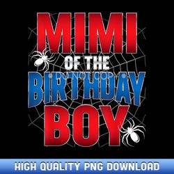 Mimi Of The Birthday Boy Costume Spider Web Birthday Party - Boutique Sublimation Download Collection