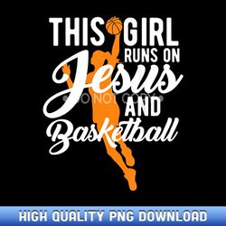 womens girl jesus basketball funny christian bball for girls gifts - curated sublimation png bundle