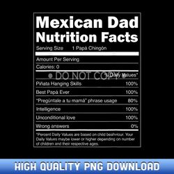 regalo para papa - nutrition facts funny mexican dad
