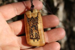 Amulet Shaman Forest style Spiritual guide Universe Symbol of development Pendan