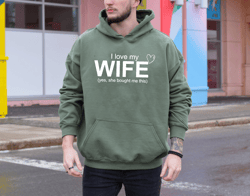 i love my husband - i love my wife hoodie, couples gifts valentines day gift for him for her. trendy y2k hoodie, perfect