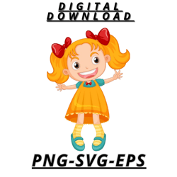 HAPPY GIRL !! , Jitterbug Lol Doll Png, Cartoon Png, Png Digital File/ ART