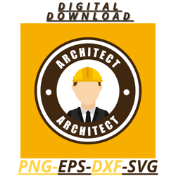 ARCHITECT :  Png / Svg Digital File/ ART