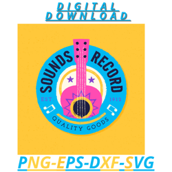 SOUNDS RECORDS :  Png / Svg Digital File/ ART