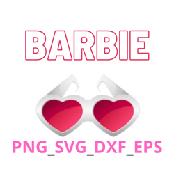 Heart shaped glasse, barbie shirt, barbie T_shirt, barbie invitation, barbie svg, barbie png, retro movie, girls birthda
