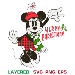Christmas Minnie Mouse Svg, Disney Christmas Svg, Mini Mouse Svg, Christmas Disney Svg.rar