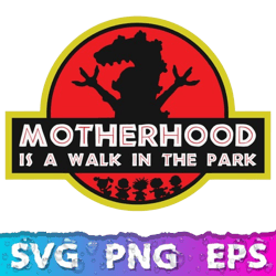 Motherhood Silhouette, Motherhood Svg, Rugrats Png, Motherhood Is A Walk In The Park Svg, Rugrat LogMotherhood Silhouett
