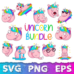Rainbow Unicorn Svg, Unicorn Svg, Unicorn Face Svg, Unicorn Head Svg, Cute Unicorn Svg, Cricut Unicorn