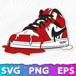 Sneakers Drip SVG, Drip Shoe PNG, Nike Drip PNG, Sneaker SVG