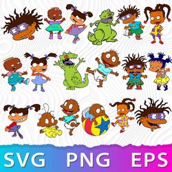 Rugrats Afro Bundle SVG, Pennywise PNG, Pennywise Cricut, Pennywise PNG Transparent