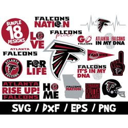 Atlanta falcons svg bundle nfl team nation shirt rise up cricut logo helmet clipart