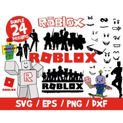 Roblox bundle svg clipart graphic wall deco vector png vinyl video game t-shirt cricut