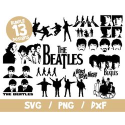 The Beatles svg bundle cricut silhouette vinyl cut file clipart png