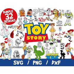 Toy story svg bundle disney cricut silhouette clipart vinyl cut file png
