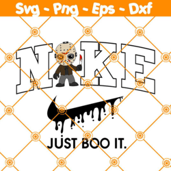 Nike Just Boo It x Baby Jason Svg, Horror Character Svg, Nike Just Boo It Svg, Baby Jason Svg, Halloween Horror Svg, Fil