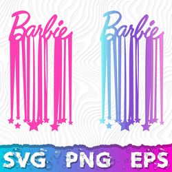 Barbie Logo Star SVG, Barbie Clipart, Barbie Logo SVG, Barbie Cricut SVG BUNDLE