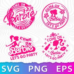 barbie party svg, barbie logo png, barbie svg cricut, barbie png transparent ,digitalcrct ,dastore