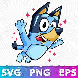 Bluey Svg, Bluey Clipart, Bluey Characters Png, Bluey Transparent, Bluey Birthday Png, Printable Bluey Png ,DigitalCrct