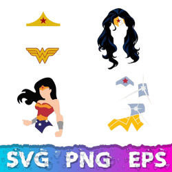 Wonder Woman Svg, Wonder Woman Clipart, Wonder Woman Png, Wonder Woman Logo Svg ,DigitalCrct ,DAStore