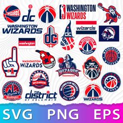 Washington Wizards Logo SVG, Wizards Logo PNG, Wizards NBA Logo, DC Wizards Logo ,DigitalCrct ,DAStore
