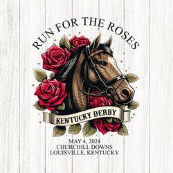 Kentucky Derby 150th Anniversary PNG, Run For The Roses Digital Download, Celebrating 150th Kentucky Horse Racing Gift,