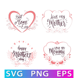I Love You Mom svg, Mother's Day SVG, Mom svg, Motherhood svg, Mom png, Mum SVG, Digital Download, Family svg, Mom Quote