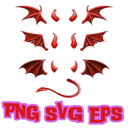 Red Devil Vector Svg, Devil Png, Halloween Devil Clipart Files, Commercial Use, Svg, Eps Png, Instant Downloa Cricut, Si