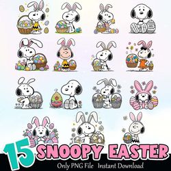 Snoopy Easter Bundle PNG Instant Download
