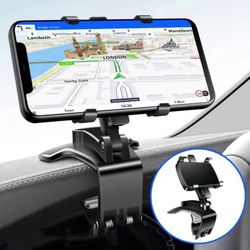 Rotating Dashboard Car Phone Mount, Mobile Clip Stand for 4 to 7 inches Smartphones