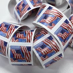 US Stamps, US Flag Forever Postage Stamps 1 Roll of 100