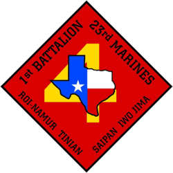 1st Battalion 23rd Marine Regiment USMC Sticker Self Adhesive Vinyl Marines Corp - C5015