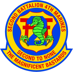 2nd Battalion 4th Marine Regiment USMC Sticker Self Adhesive Vinyl Marines Corp - C5047