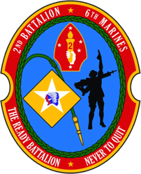 2nd Battalion 6th Marine Regiment Sticker Self Adhesive Vinyl Marines Corp - C5001