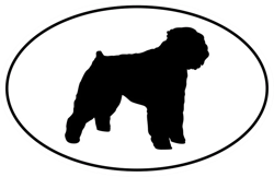 Bouvier des Flandres Euro Oval Sticker Self Adhesive Vinyl dog - C639