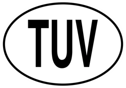 TUV Tuvalu Country Code Oval Sticker Self Adhesive Vinyl Tuvaluan euro - C1568