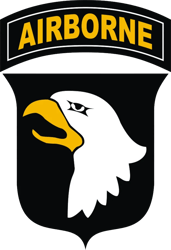 101st Airborne Division Sticker Self Adhesive Vinyl Div the Screaming Eagles - C506