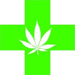 420 Medical Marijuana Sticker Self Adhesive Vinyl bud cannabis medicinal - C2615