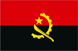 Angolan Flag Sticker Self Adhesive Vinyl Angola AGO AO - C1294