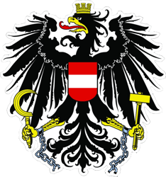 Austrian Coat of Arms Sticker Self Adhesive Vinyl Austria flag AUT AT - C2627