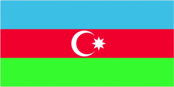 Azerbaijani Flag Sticker Self Adhesive Vinyl Azerbaijan AZE AZ - C1324
