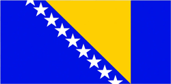 Bosnian and Herzegovinian Flag Sticker Self Adhesive Vinyl Bosnia BIH - C1701