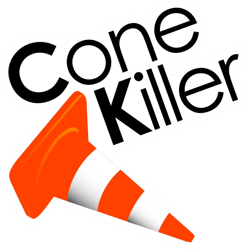 Cone Killer Sticker Self Adhesive Vinyl drifting jdm time attack - C917