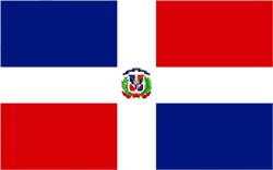 Dominican Flag Sticker Self Adhesive Vinyl Dominican Republic caribbean - C1216