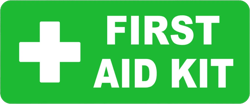 First Aid Kit Inside Sticker Self Adhesive Vinyl emergency rescue - C088