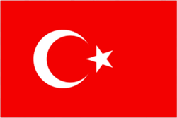 Flag of Turkey Sticker Self Adhesive Vinyl Turkish crescent moon and a star - C873