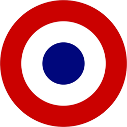 French Air Force Roundel Sticker Self Adhesive Vinyl CDAOA France FRA FR - C1834